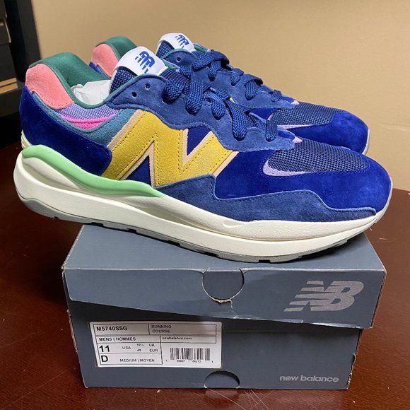 New Balance Other - New Balance Mens Blue 57/40 Lace Up Athletic Running Shoes Size US 11 Wide